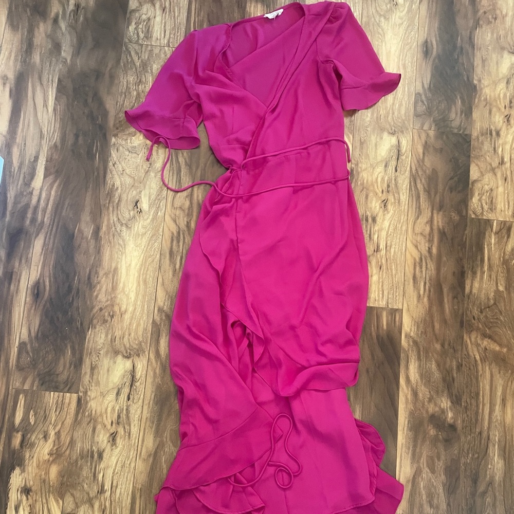 Pink maxi dress